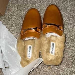 Khloe Cognac Mule Slide On